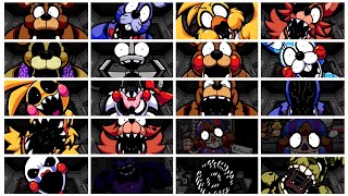 Five Nights at Frickbear’s 3 Demo  All Jumpscares custom night [upl. by Akelahs]