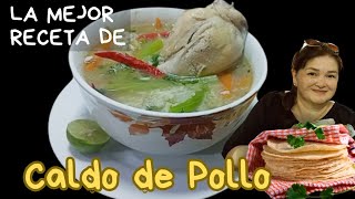 Caldo de pollo con mucho sabor cocinandomexico [upl. by Ahseiym]