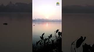 কুয়াশার ভিতর নদীর পানিতে হেসে উঠছে সুর্য্য । sunset river fishing [upl. by Giamo240]