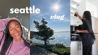 seattle vlog  life in Seattle first day in my new apartment getting adjusted [upl. by Ahsil376]