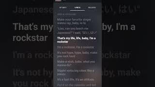 Rockstar  Lalisa  Song lyrics songlyrics song lyrics [upl. by Gredel]