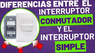 Como diferenciar entre un interruptor conmutador y un interruptor simple [upl. by Cami479]