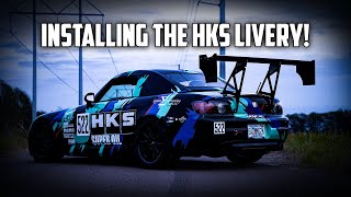 Installing the custom HKS Livery on a Honda S2000 [upl. by Baxie]