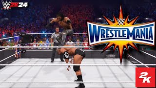 WWE 2K24  Seth Rollins vs Triple H – Unsanctioned Match WrestleMania 33  2K60 [upl. by Mehelhteb591]