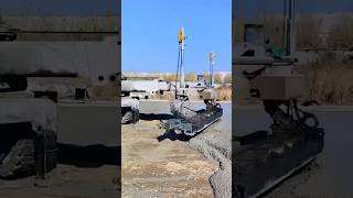 Concrete pavement laser levelling process with good tools works effectively craftsman shorts [upl. by Lucio]