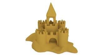 Sand Castle 3D Model [upl. by Kinghorn]