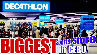 BIGGEST SPORTS STORE IN CEBUDECATHLON MEGASTORESM CITY CEBUGEAR UP YOUR ADVENTURE SPORTS amp MORE [upl. by Daukas]