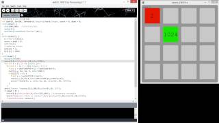 The game 2048 with Processing Java  js in around 100 lines [upl. by Brandais]