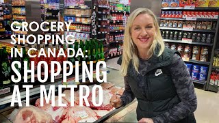 GROCERY SHOPPING IN CANADA Shopping at Metro [upl. by Anes]