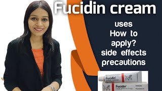 Fucidin cream Uses How to apply side effects precautions [upl. by Astri]