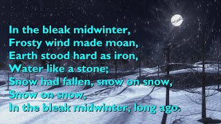 In the Bleak Midwinter Tune Cranham  4vv with lyrics for congregations [upl. by Atteram]