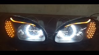 DAEWOO LANOS HEADLIGHTS 3 [upl. by Anirb]