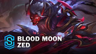 Blood Moon Zed Skin Spotlight  League of Legends [upl. by Danella168]