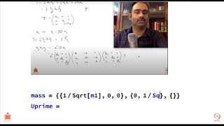 Normal modes of triatomic molecule using Mathematica [upl. by Ariec]