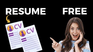 10 FREE Resume Builder websites to make the Best CV in 2024 [upl. by Micheal]