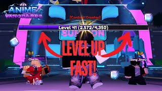 HOW TO LEVEL UP FAST ANIME VANGUARDS [upl. by Dorkus]