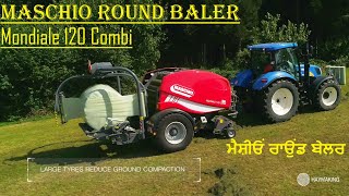 Maschio Italian Best Round Baler  Mondiale 120 Combi ਮੈਸ਼ੀਓਂ ਰਾਉਂਡ ਬੇਲਰ [upl. by Aicul]