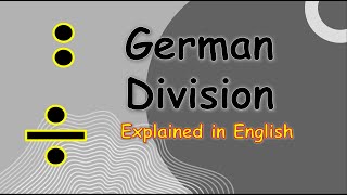 German division  Explained in English [upl. by Seaddon]