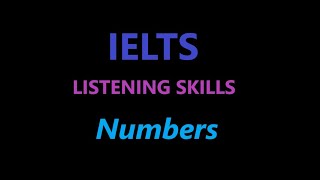 Part 7 of IELTS Listening Skills  NUMBERS ielts ieltslistening ieltstest ieltsprep [upl. by Adnilasor]