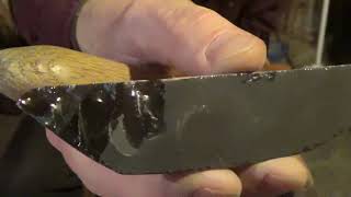 Flint Knapping small Obsidian knife blade [upl. by Sidnee]