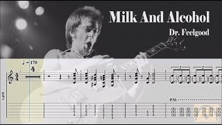 Milk And Alcohol  Dr Feelgood  Guitar Tab [upl. by Akenom476]