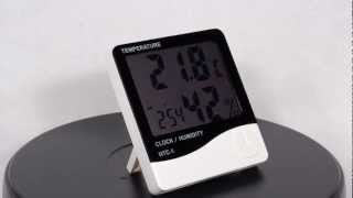 7dayshop Indoor LCD Display Digital Thermometer  Hygrometer  Humidity Meter [upl. by Derian]