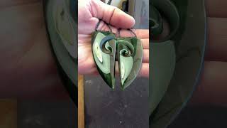 Finishing touches on a pounamu share set [upl. by Radbourne]