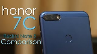 Honor 7C review and Honor 7C vs Redmi Note 5 Comparison [upl. by Nosnar926]