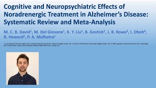 Cognitive and neuropsychiatric effects of noradrenergic treatment in Alzheimer’s disease [upl. by Hartmunn]