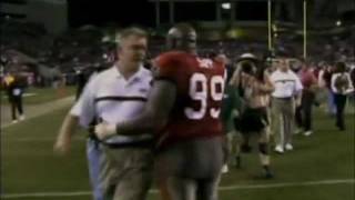 sapp hit on clifton [upl. by Berlyn847]