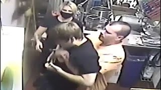 Man Jumps Into Action To Save Boy Choking In Restaurant [upl. by Areic419]