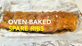 OvenBaked Ribs [upl. by Leoj]