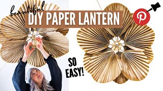 SUPER EASY diy paper lanternbecause pinterest made me do it  EP 4 [upl. by Monty]