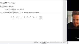R2 Eksamen Vår 2018 Del 1 Oppgave 7 a [upl. by Garnet]