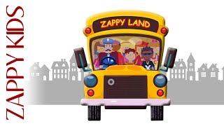 WHEELS ON THE BUS Nursery Rhymes COMPILATION Of Childrens Songs From Zappy Kids TV [upl. by Lasyrc301]