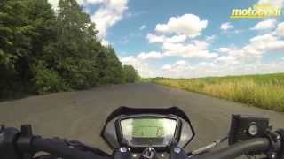 Hyosung GD 250 EXIV acceleration 0100 kmh [upl. by Ecerahs]