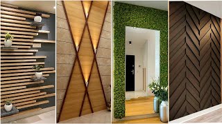 100 Modern Living Room Wall Decorating Ideas 2024 Home Interior Wall Design Wooden Wall Cladding P6 [upl. by Davine]