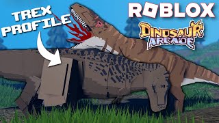 Prehistoric Profile  Tyrannosaurus Rex  ROBLOX Dinosaur Arcade [upl. by Nosreh211]