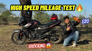 2024 SP160 High speed mileage test😳  Honda SP160 1L Mileage [upl. by Ymmas613]