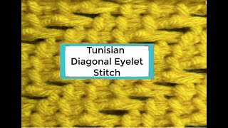 Diagonal Eyelet Tutorial [upl. by Reivax315]