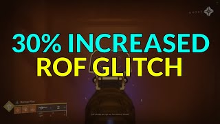 30 Increased Rate Of Fire Glitch Linear Fusion Rifle Backup Plan [upl. by Anselme]