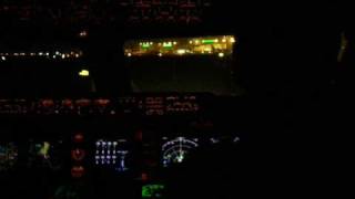 Cathay Pacific B744 Jumpseat Landing  Night [upl. by Leiru]