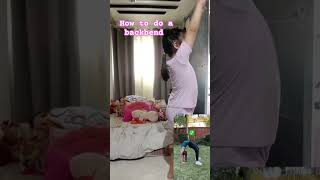 how to do a backbend gymnast gymnasticclass youtubeshorts fypシ゚viral [upl. by Esinrahs]