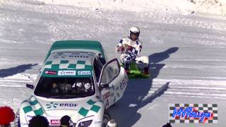 trophee andros 2013 2014 val thorens TOMER SISLEY EN LUGE TIRER PAR UNE VOITURE [upl. by Madel793]