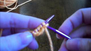 Left Handed Knitting Caston Part 3 Closeended Caston [upl. by Airol]