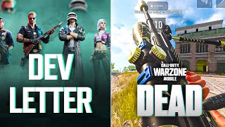 DEV LETTER EXPECTED DATE NEW STATE MOBILE  WARZONE MOBILE UPDATE 🥵  UGW UPCOMING UPDATE 🔥 [upl. by Kcirttap725]