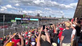 2022 F1 Australian Grand Prix  Race start  Fangio Grandstand point of view [upl. by Nyladnewg]