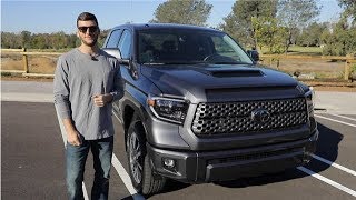 First Drive 2019 Toyota Tundra TRD Sport 57L V8 4x4 CrewMax [upl. by Leena907]