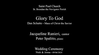 Jacqueline Ranieri singing Glory To God by Dan Schutte Mass of Christ the Savior  Saint Paul Church [upl. by Schlicher]