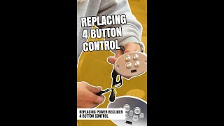 Replacing the Button Control or Remote on my Power Recliner Sofa or Loveseat  Easy Fix DIY [upl. by Yenahs]